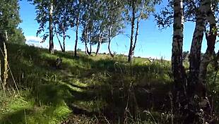 Hey, voyeur spies on two mature lesbians making porn with a fat milf's big ass backstage