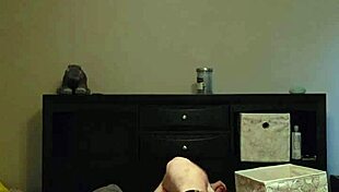Scottybear's hot anal scene with a fleshlight alone