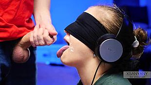 my best friend tricked me into tasting cum with tongue roleplay old blindfolded teen 18+