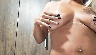 Milf plays with ball vibrator in naked amateur fetish