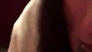 Is this mature white woman sucking that small black cock for you?