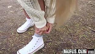 Aisha - Blonde Hottie Fucks Outdoors - Public Pick Ups