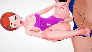 Hey, adult Gwen in swimsuit ready for big cock play 😏