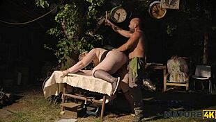 Tall Czech Woman Enjoys Playful Activities In Public With Friends