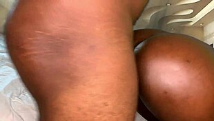 i spanked that ebony teen's big ass so hard she screamed and creampied her tight pussy