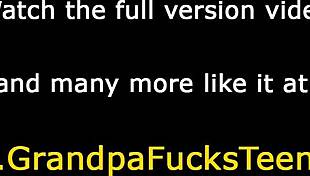 that teen babe got a facial from the old man in hardcore action