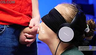 my best friend tricked me into tasting cum with tongue roleplay old blindfolded teen 18+