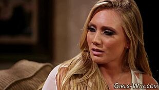 Stunning Lesbian Babes Experience Passionate Fingering and Oral in Threesome