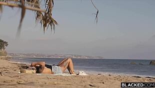 Eva Angelina's Passionate First Blacked Scene with Intense Spooning and Cunilingus