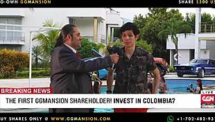 Latina girl with small tits and big ass poses in horny roast chicken position for lesbian play.