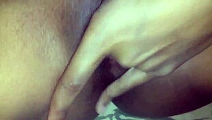 Horny teen fingers her hairy pussy, subscribe for exclusive content.