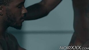 the business deal ends with threesome anal fucking muscular hunks.