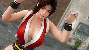 Mai surrenders in hentai doggystyle fucking with cum in mouth.