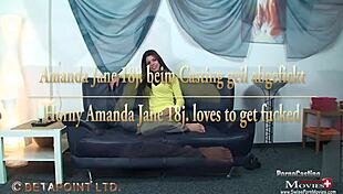 Amanda Jane sucks and fucks in interview