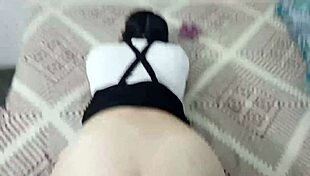 latina teen bent over, showing big ass for licking and filling