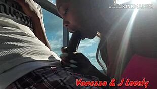 Hot Black Chick Deepthroats Monster Cock Bareback