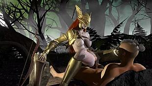 Malenia rides in forest loop parody