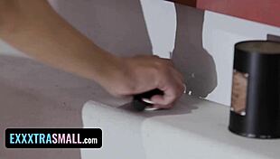 Mischievous step-daughter craves step-daddy’s attention. She’ll do anything for it at Exxxtrasmall!
