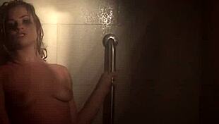 Sexy Dahlia Masturbates In The Shower With Her Tits And Ass