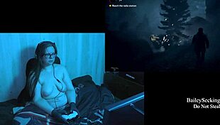 i can't stop staring at my big natural tits while playing alan wake