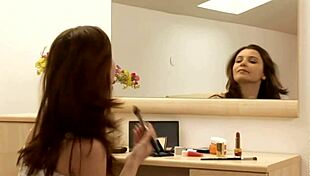 those cute gals are licking each other so passionately