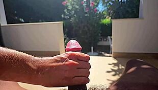 Handjob In Slow Motion Voyeur Action