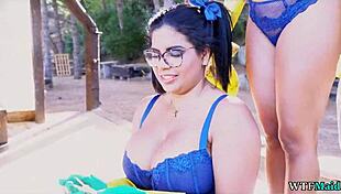 Hired two new Spanish maids in lingerie!