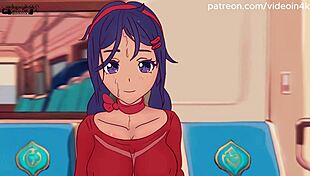 mita fucked in subway hentai parody, so wild