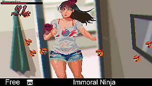 explore the adventures of the immoral ninja in this erotic comedy