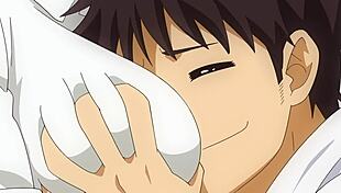 Uncensored nipples of a nude cuckold sensei