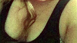 Blonde teen flaunts her big sexy tits