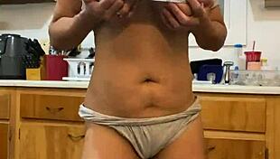 Anna Maria Mature Latina Dances and Does Dishes Part III