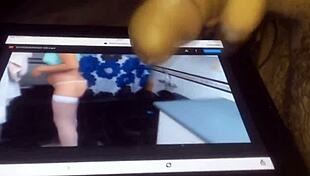 Compilation of tributes with cumshots on my beautiful wife's delicious body