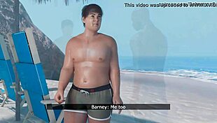 wife cheats at resort with interracial partner in cartoon comic