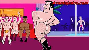 Intense Gay Cartoon Sex At The Party G