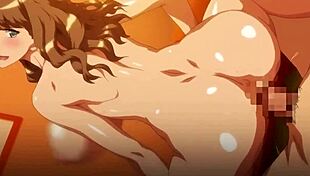 Ecchi big sister squeezes in hentai style