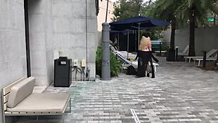 Milf Wears Sheer Bikini At Public Pool For Clear View