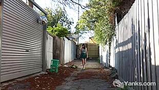 Pierced Marina Masturbates Her Cunny Outdoors