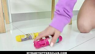 damn, adorable babysitter lily ford bangs hot boss hard!