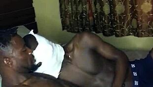 I needed cash, so my African bodyguard fucked me bareback, including anal and blowjob.