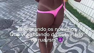 Skinny Crossdresser Goes To Stranger's Apartment From Beach For Fucking