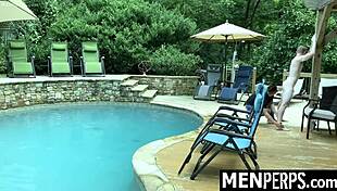 The gay officer makes the twink suspect strip