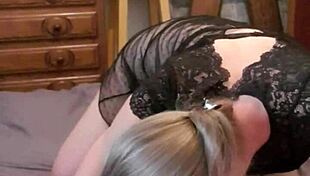 Belgian Milf Gives Amazing Deepthroat Blowjob in Lingerie