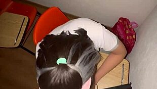 i watched the mexican schoolgirl twerk in class, then students sucked her dick and more twerks at school in hd