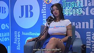 Oiled Latina Kataleya Ross Rides Vibrator Machine to Cum on Juan Bustos Podcast