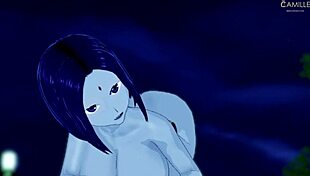 raven with horny big thighs gives joi and facial in dark forest