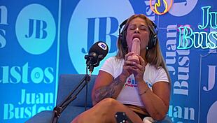 Kata Sanchez Hot Milf Can't Resist Vibrating Machine Urge - Juan Bustos Podcast