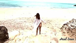 Outdoor sex on Brazilian beach! 😍