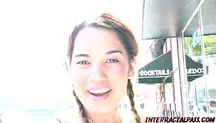 Teen Latina Takes Monster Black Dick From Blackzilla