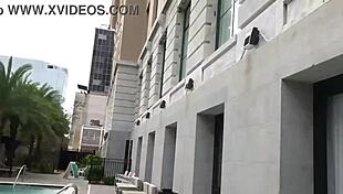 Milf Wears Sheer Bikini At Public Pool For Clear View